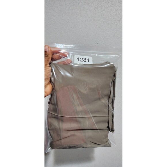 Haggar Men Soft Stripe Expandable Dress Pants Taupe Size 36x29 - Picture 14 of 14
